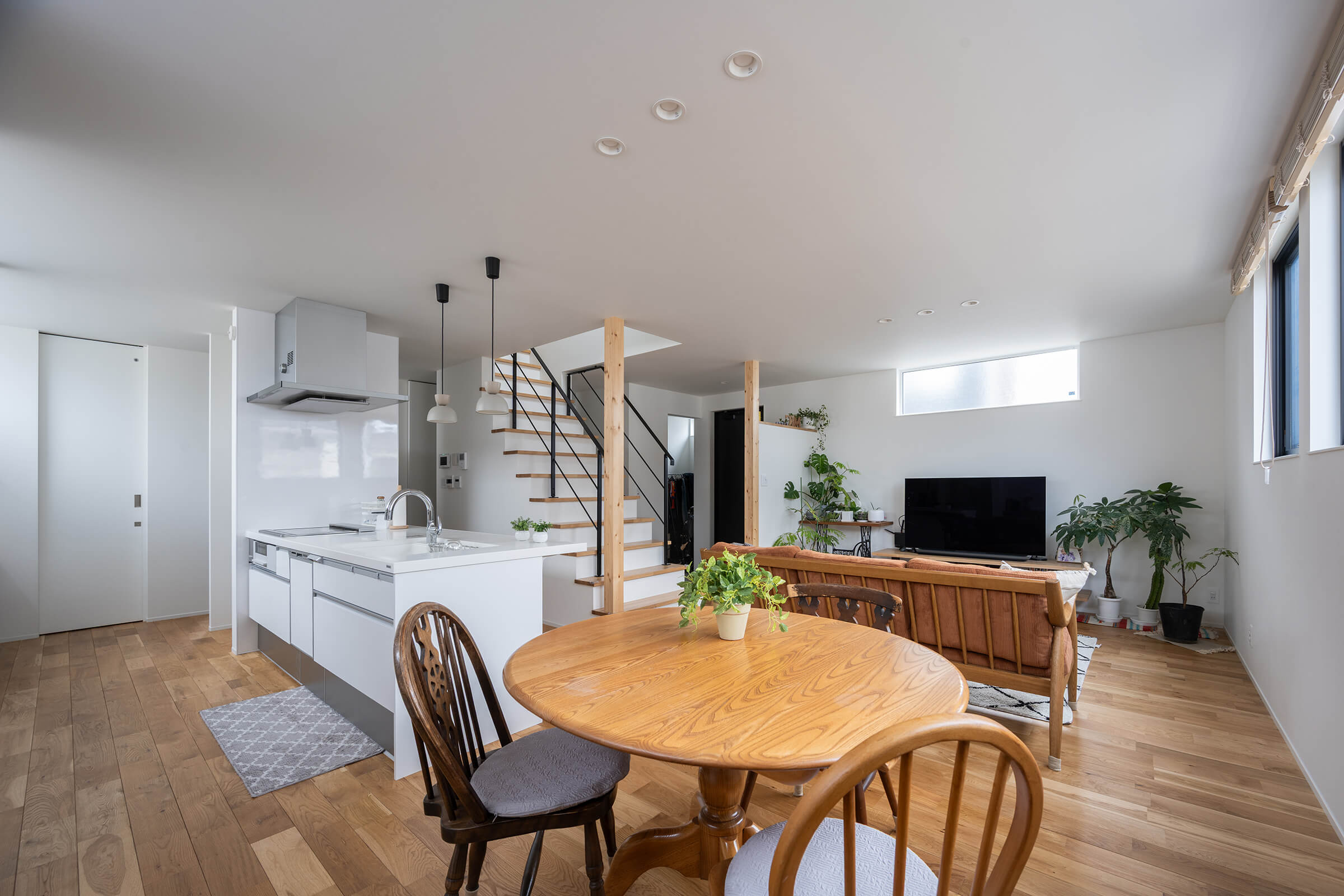 1階で完結する、家事ラク動線の半平屋