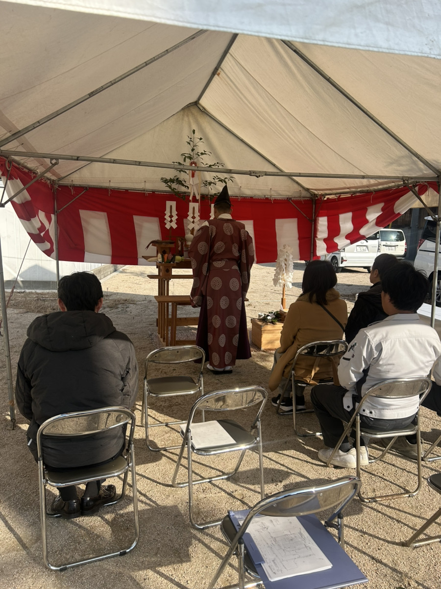 倉敷市児島でK様邸の地鎮祭を行いました！