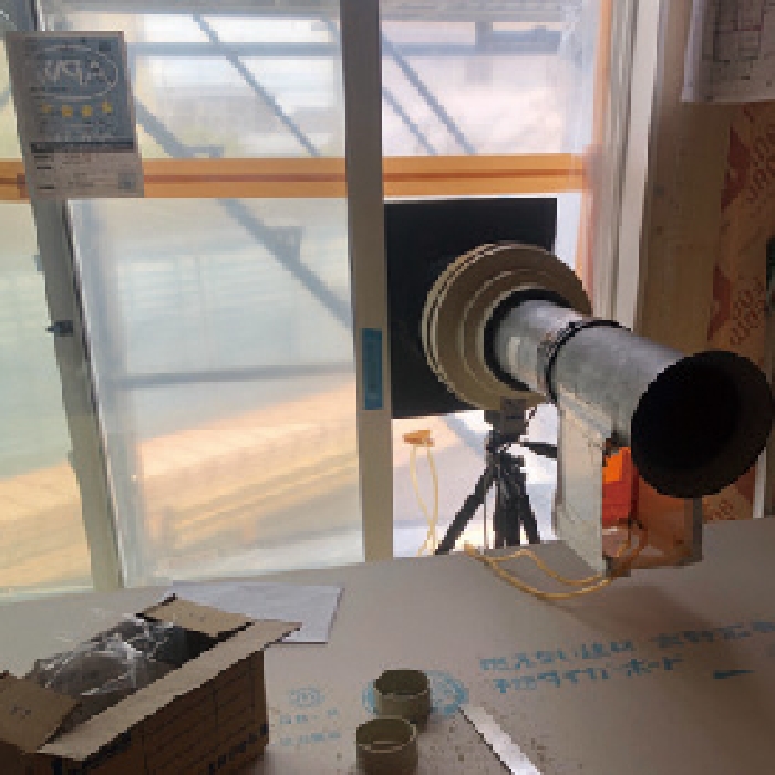 現場打ち合わせ・気密測定