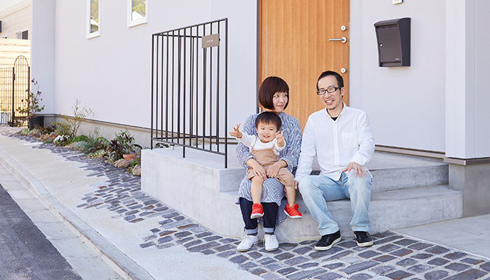 家族 3人 写真