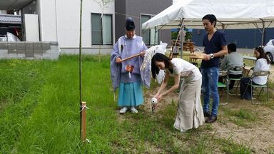 おめでとうございます！地鎮祭 アイチャッチ